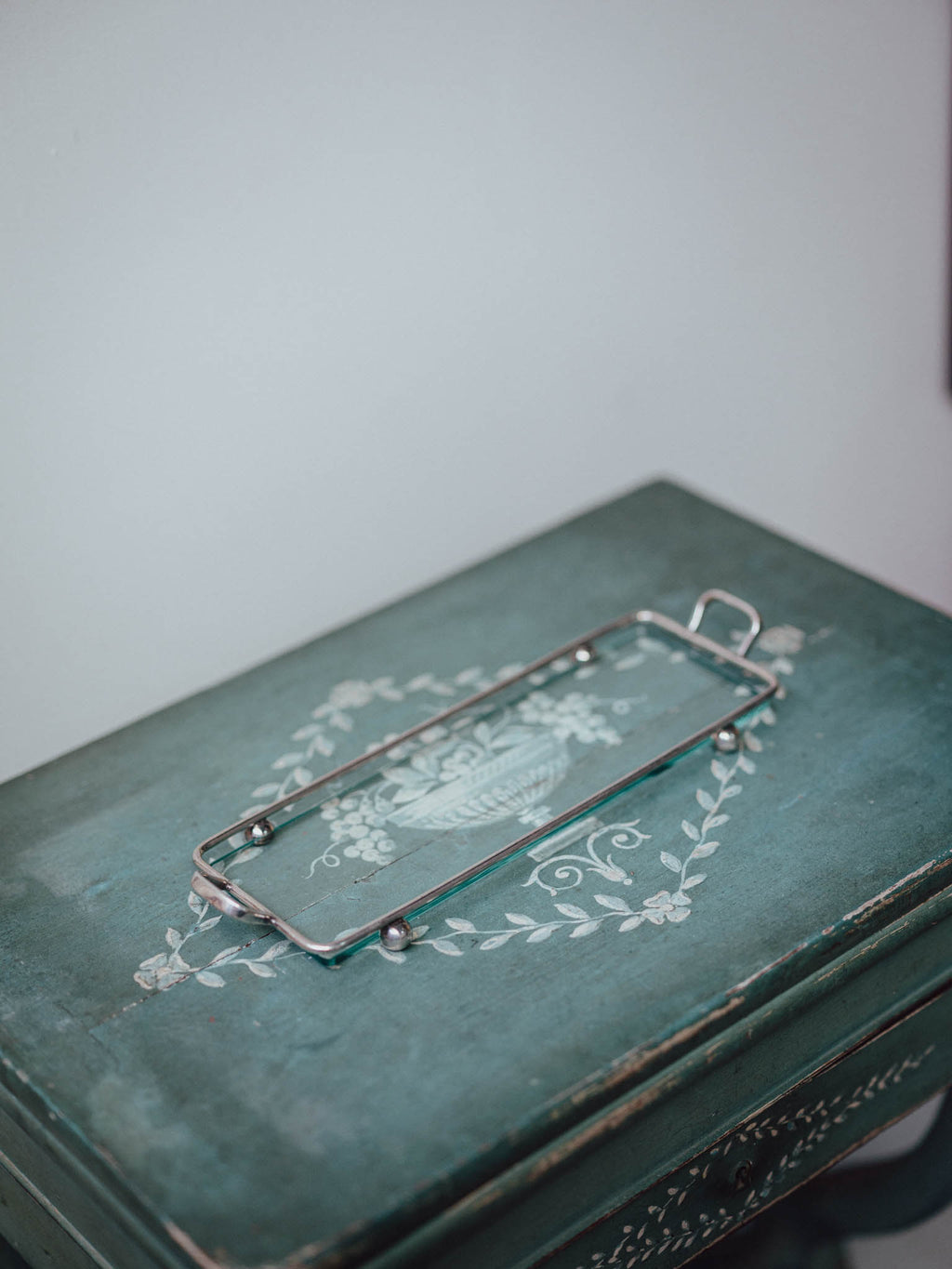 EPNS Tray with Glass Insert