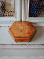 Italian Marquetry Hexagonal Jewellery Box
