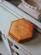 Italian Marquetry Hexagonal Jewellery Box