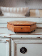 Italian Marquetry Hexagonal Jewellery Box