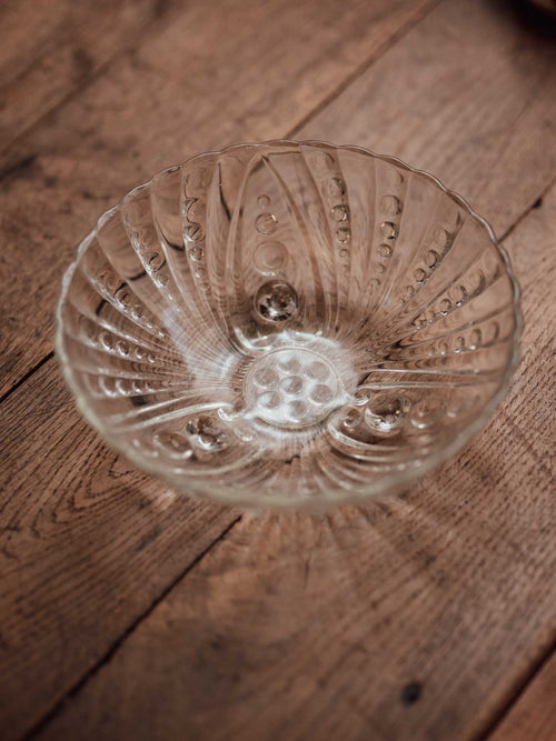 Pressed Glass Sea Urchin Bowl