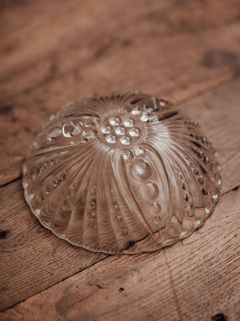 Pressed Glass Sea Urchin Bowl