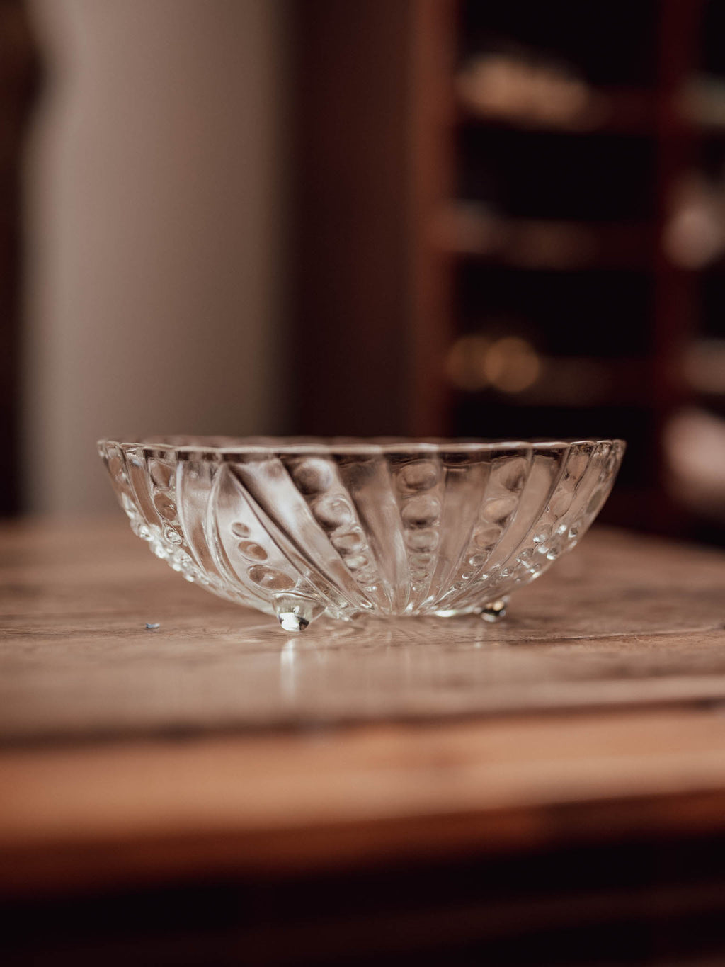 Pressed Glass Sea Urchin Bowl