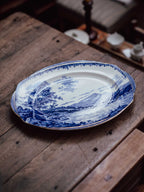 Burleigh Ware 'Britain Beautiful' Blue Transfer Platter