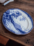 Burleigh Ware 'Britain Beautiful' Blue Transfer Platter