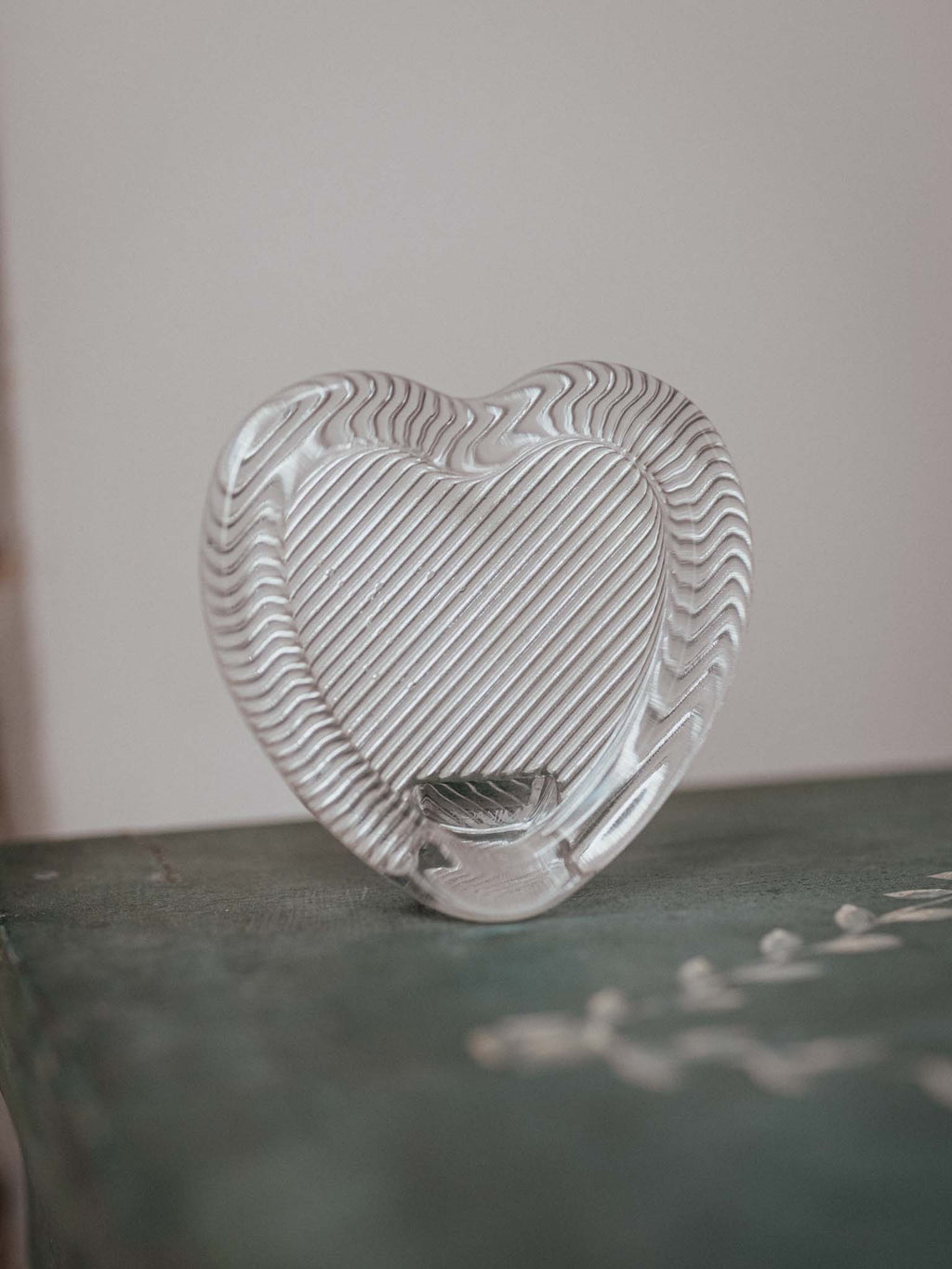 Mikasa Crystal Heart Photo Frame
