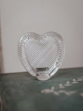 Mikasa Crystal Heart Photo Frame