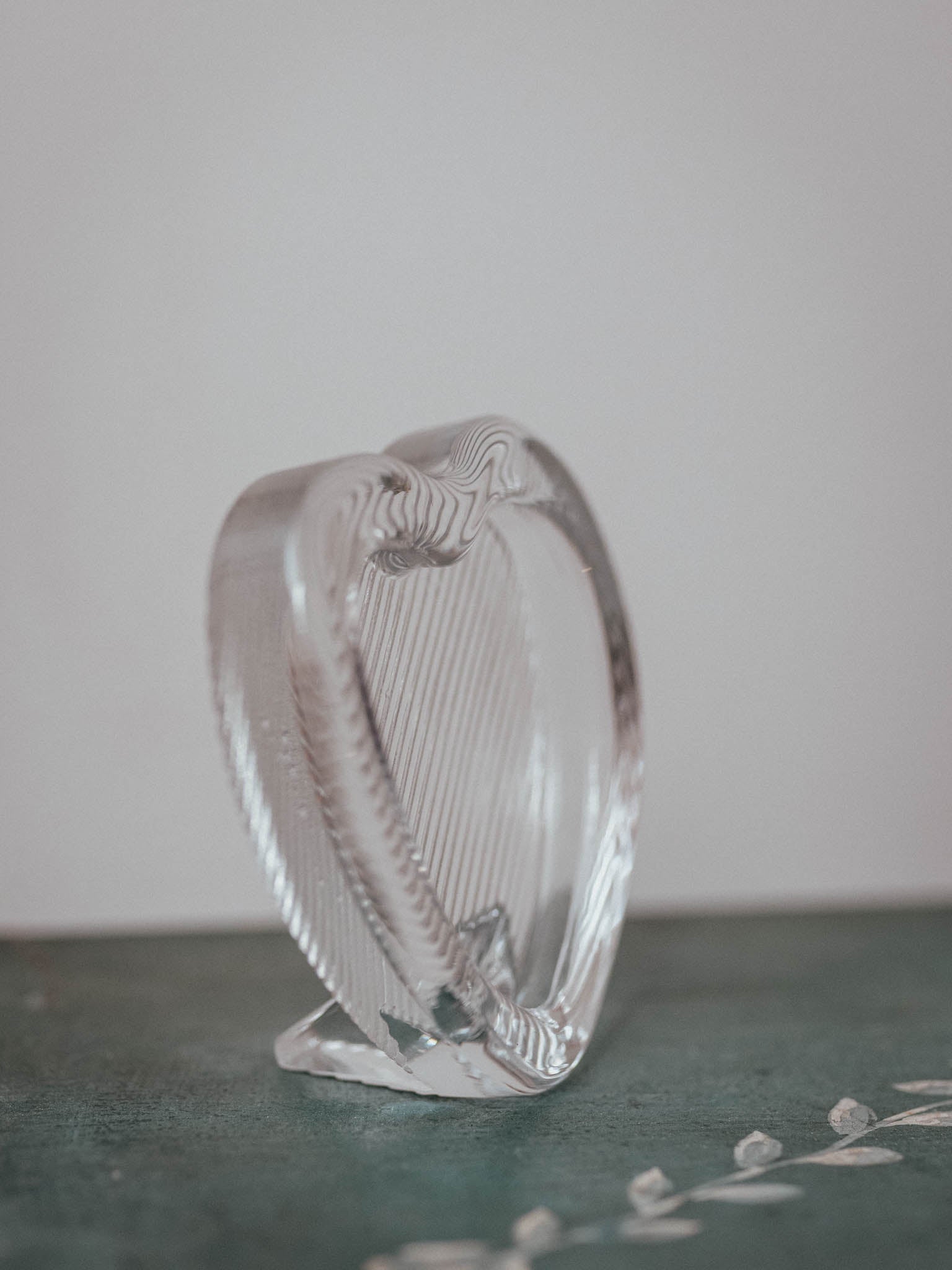 Mikasa Crystal Heart Photo Frame
