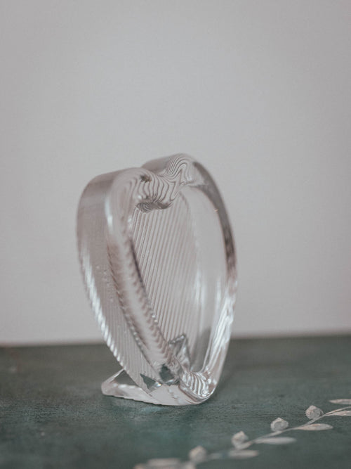 Mikasa Crystal Heart Photo Frame