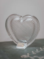 Mikasa Crystal Heart Photo Frame