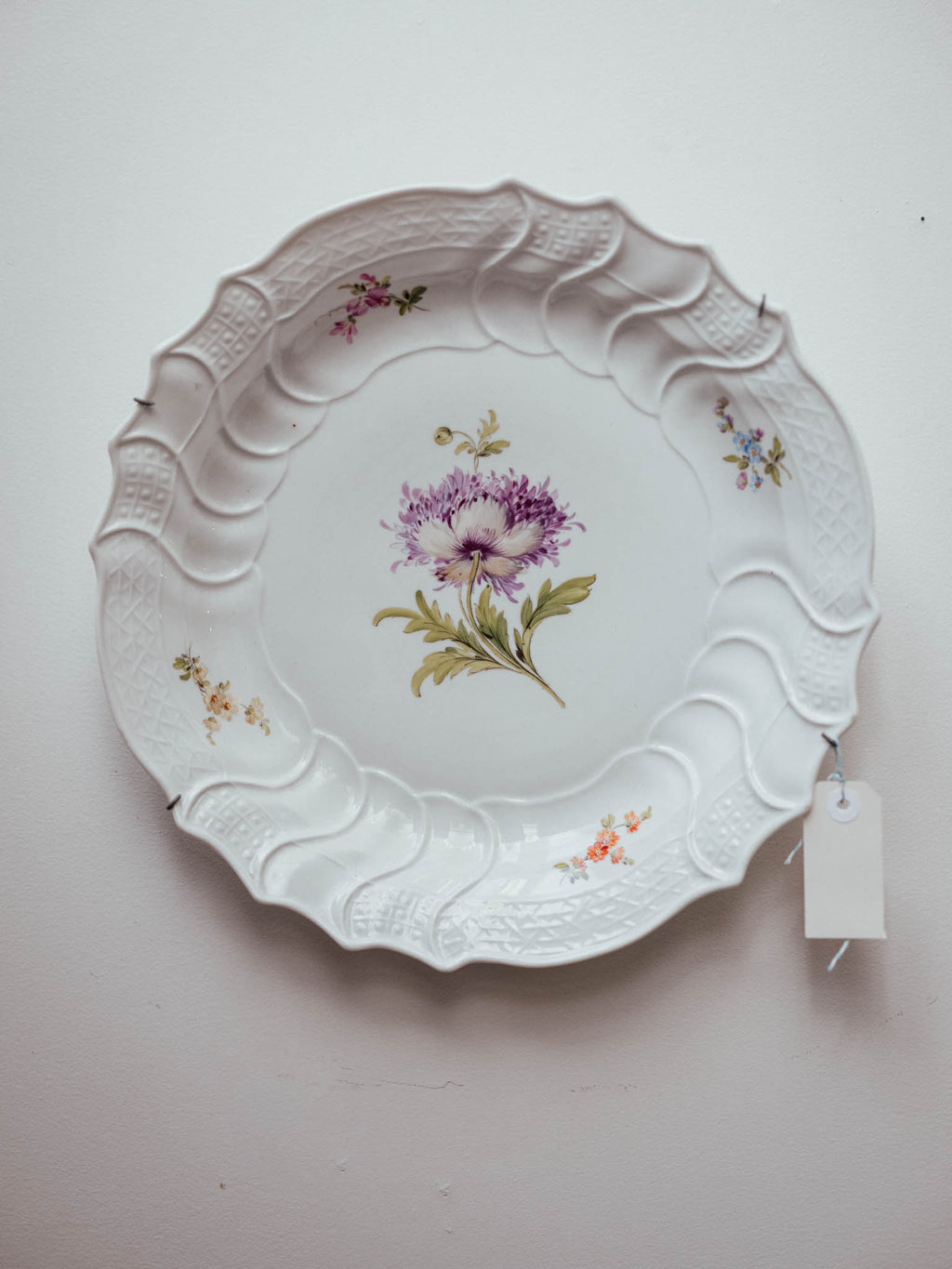 Meissen Neubrandenstein Plate with Opium Poppy