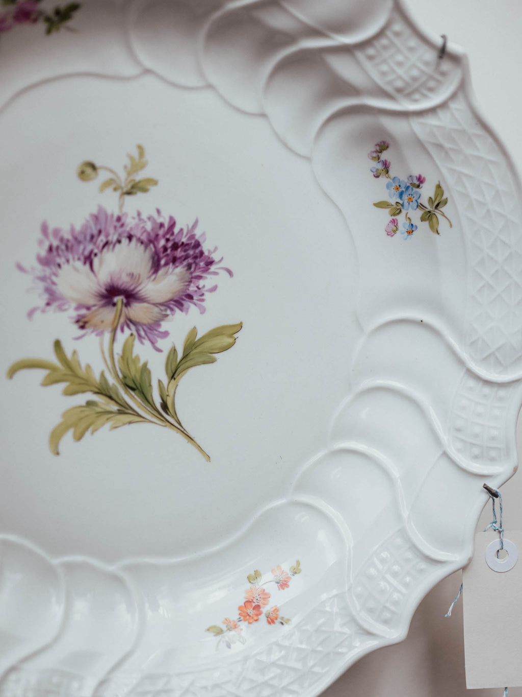 Meissen Neubrandenstein Plate with Opium Poppy