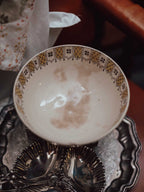 Antique Staffordshire Primula Transferware Footed Bowl
