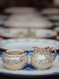 Sadler Gold Scrollwork Jug and Bowl