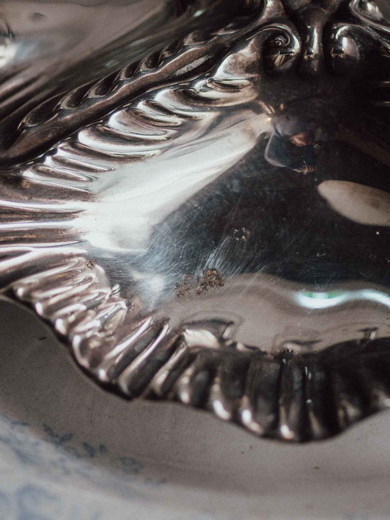 Antique Philip Ashberry & Sons Silver Plated Shell Hors d'Oeuvres Dish