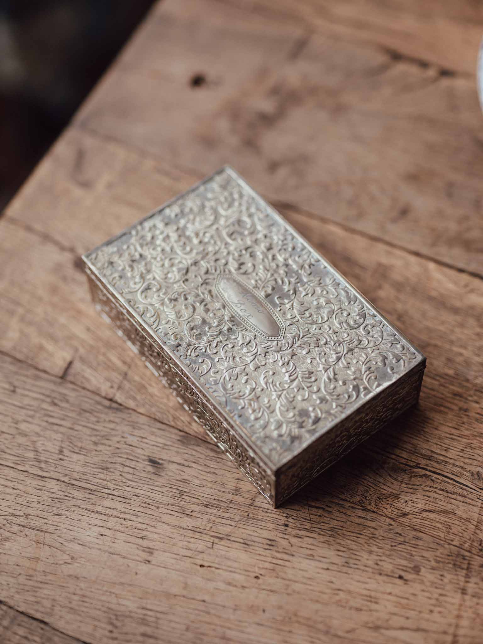 Silverplated ‘Nemo Box’ with Acanthus Scrollwork