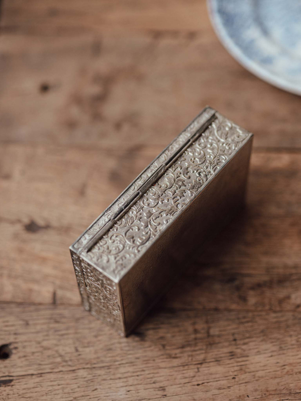 Silverplated ‘Nemo Box’ with Acanthus Scrollwork