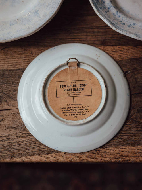 Japanese Blue and White Floral Plate