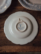 Hand-Painted Delft Blue Cabinet Plate Bird and Florals