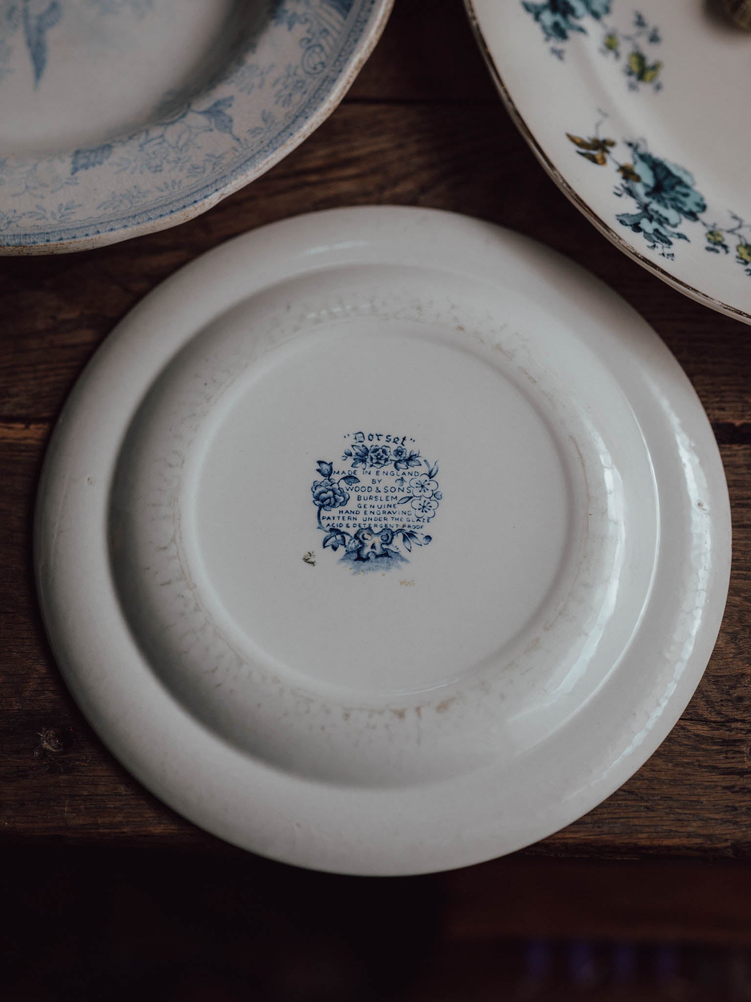 Wood & Sons Dorset Blue and White Plate