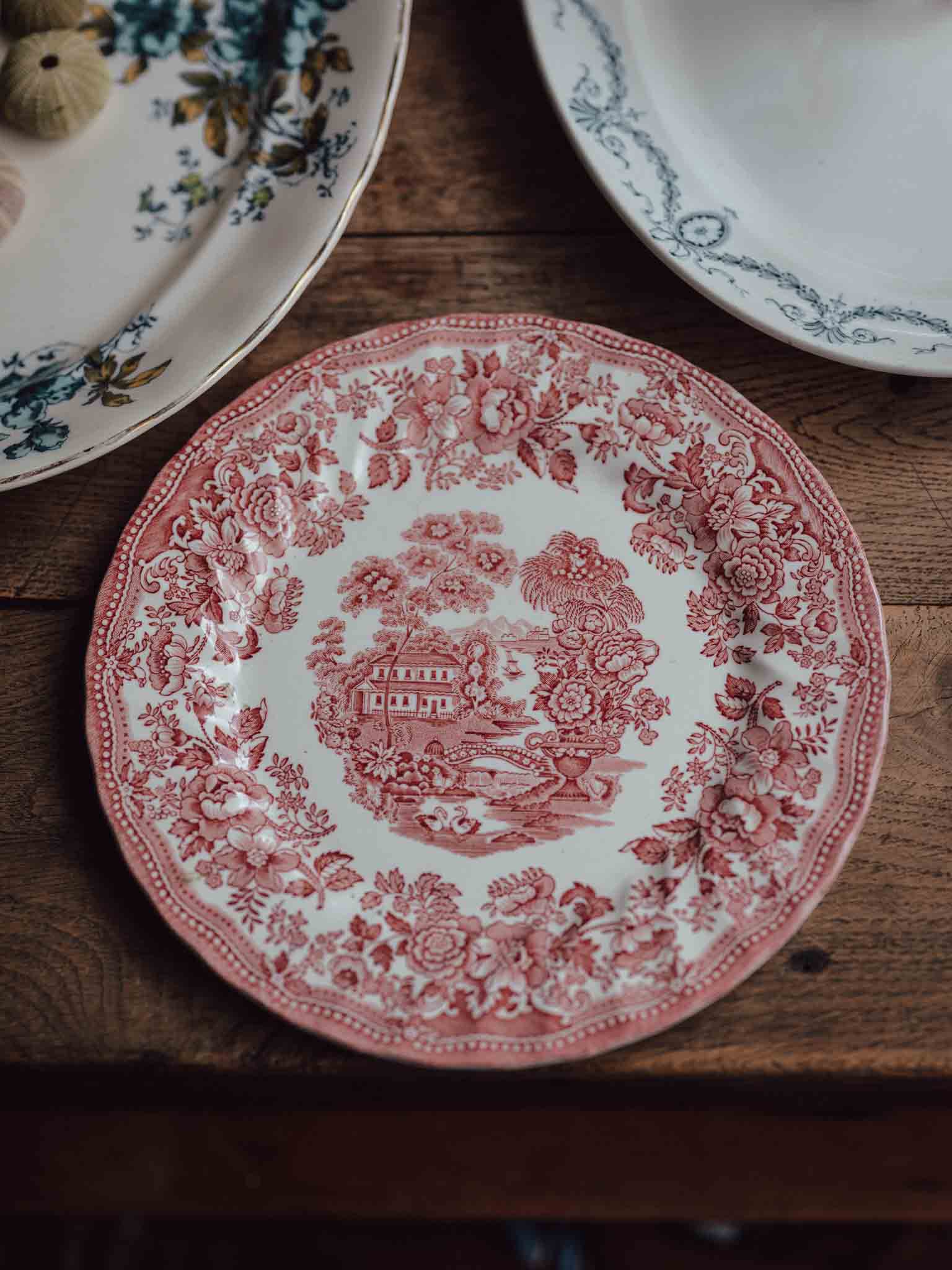 Myott Tonquin Red Transferware Plate