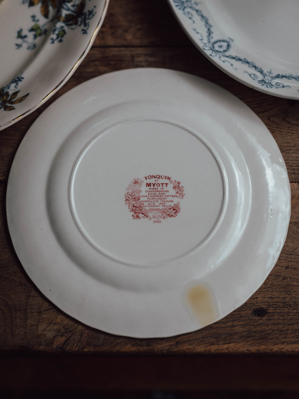 Myott Tonquin Red Transferware Plate