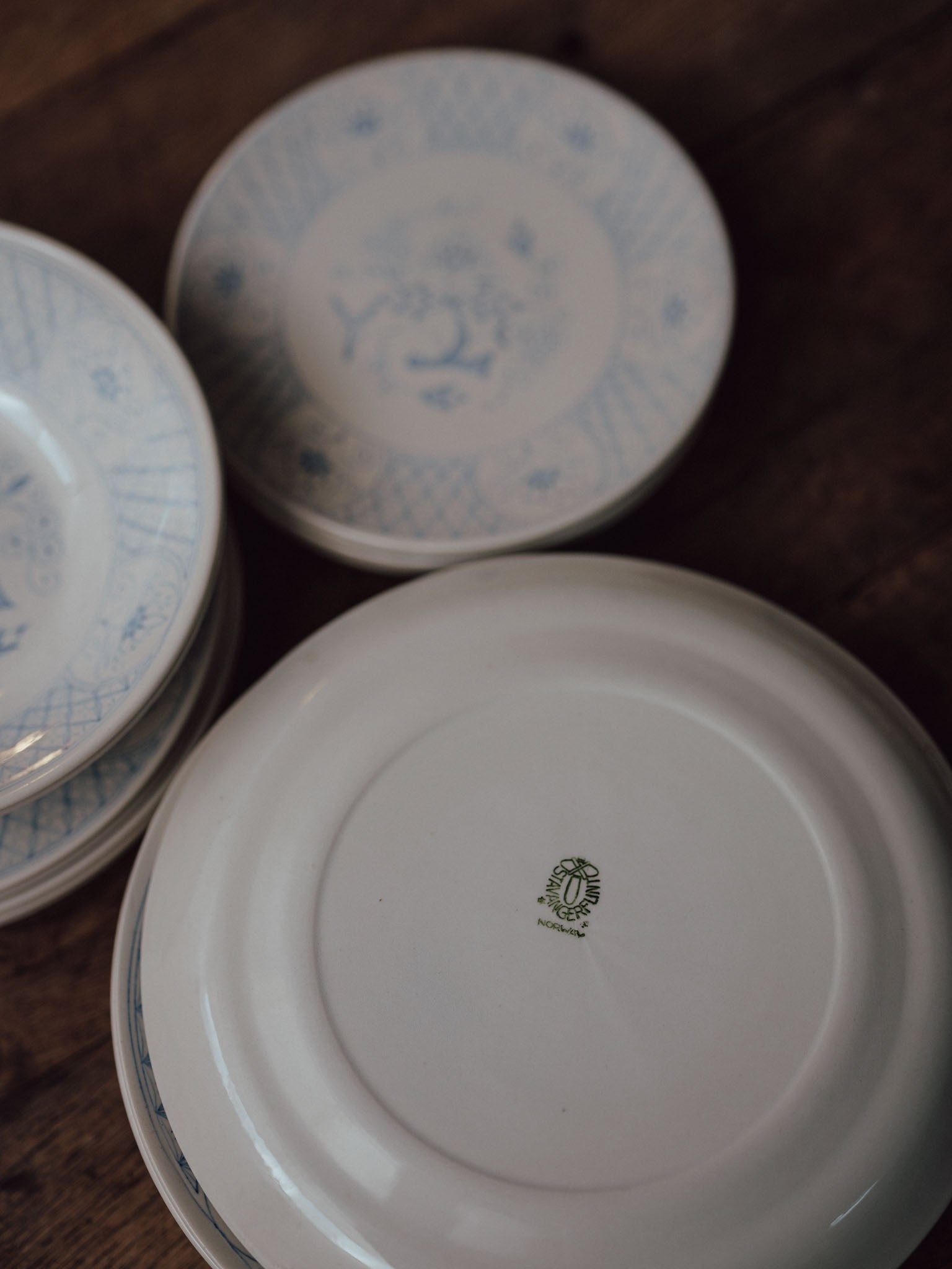 Stavangerflint Mountain Blue Dinner Service