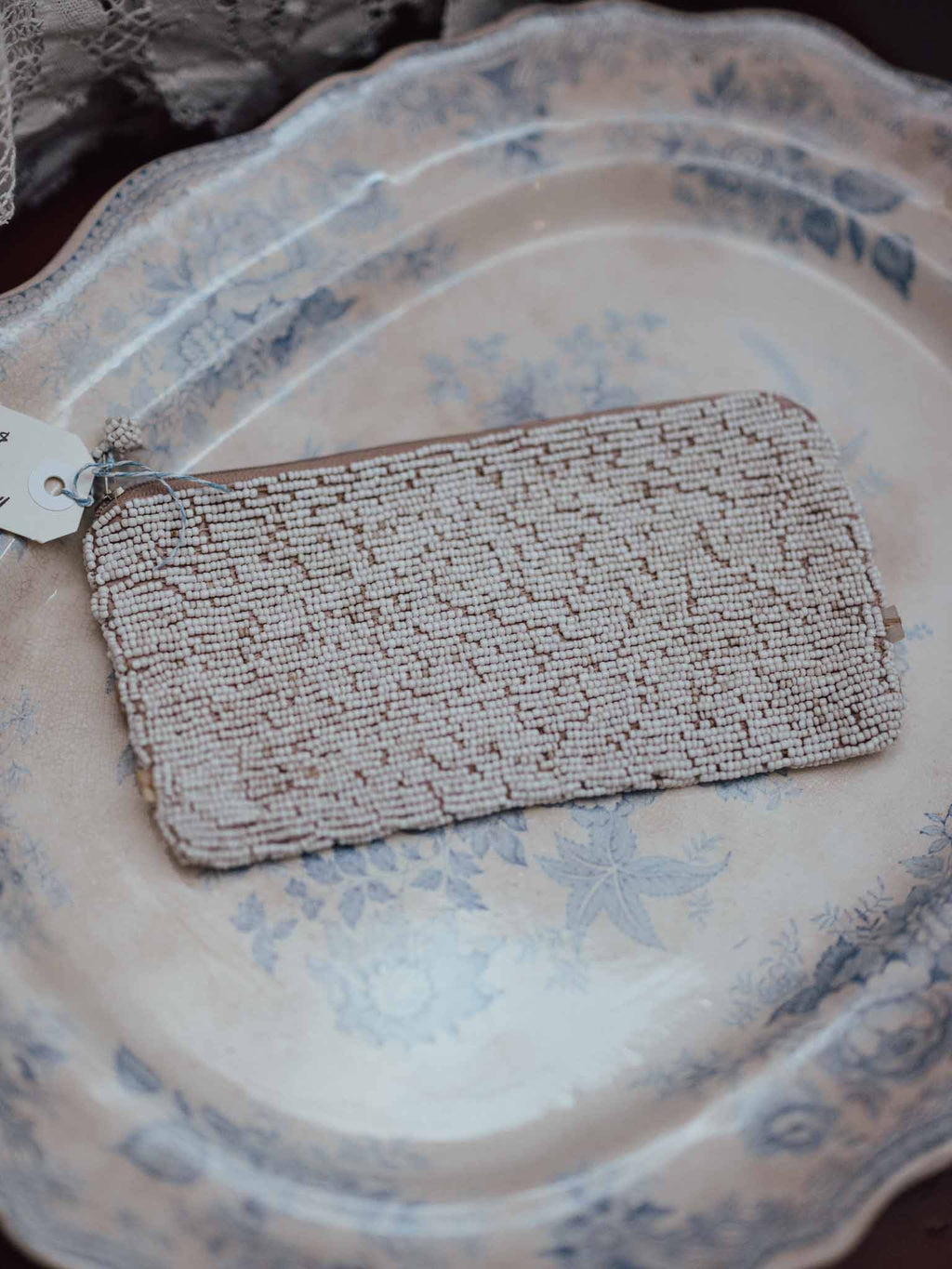 Vintage Mother-of-Pearl Beaded Clutch