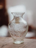 Hand-Blown Bubble Glass Vase