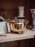 Vintage Brass Cauldron Planter