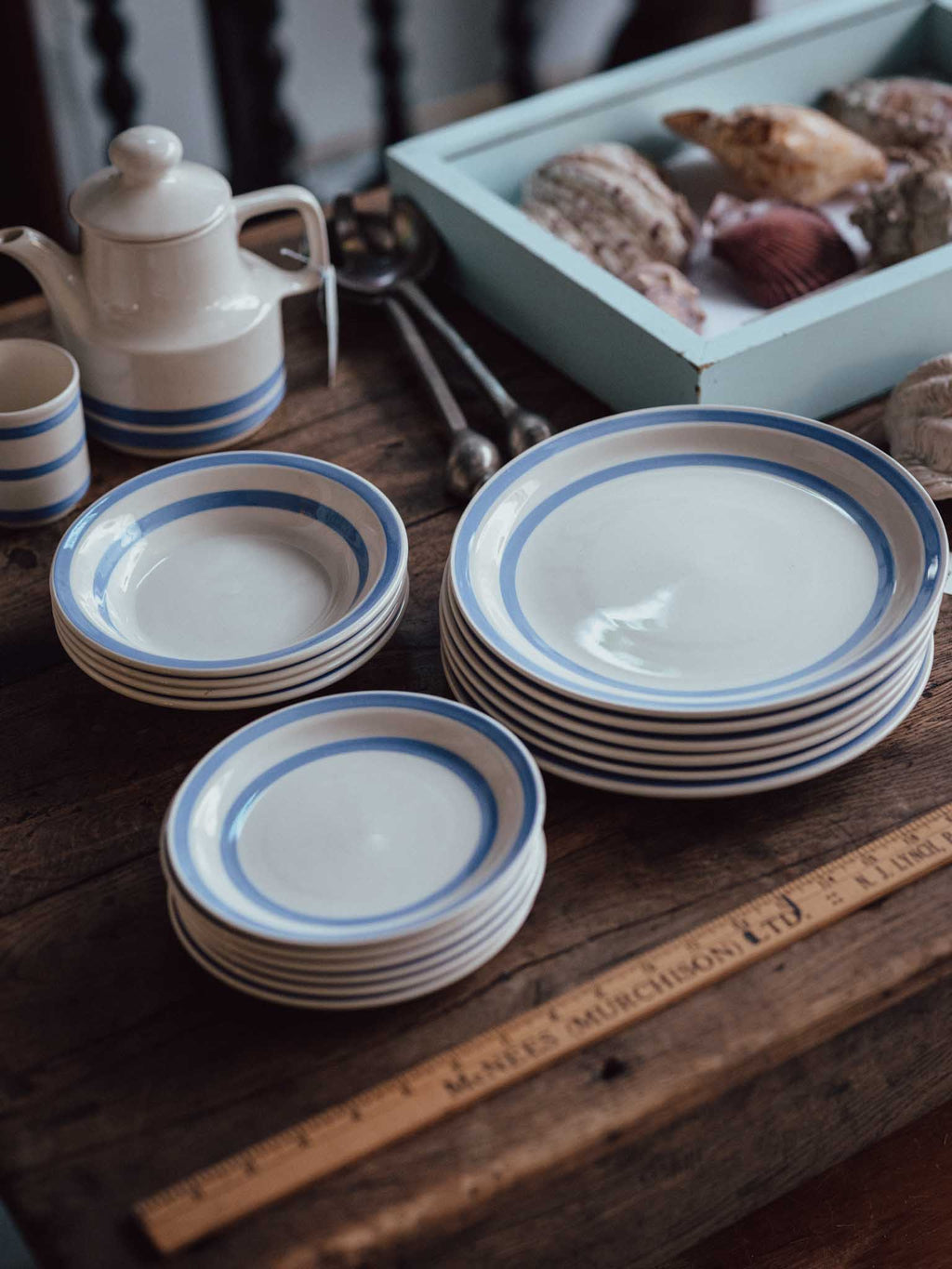 Blue Banded Irish Catering Ware Dinner Set