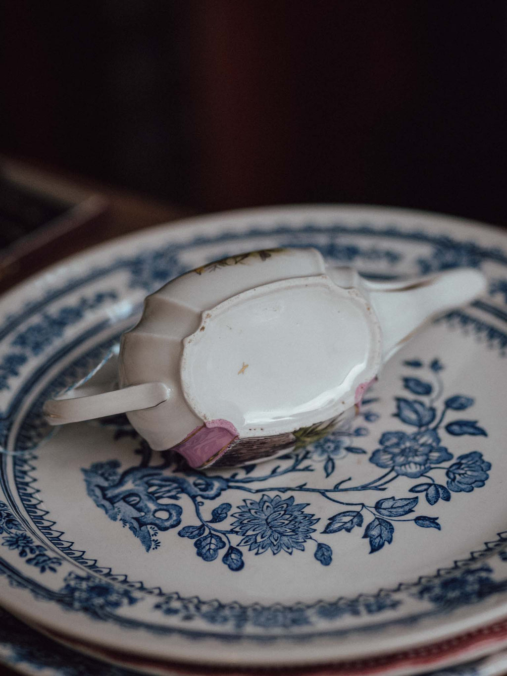 Victorian Hand-Painted Porcelain Feeding Cup