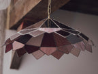 Extra Large Vintage Stained Leadlight Shade