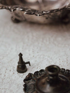 Antique Brass Chamberstick with Snuffer