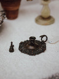 Antique Brass Chamberstick with Snuffer