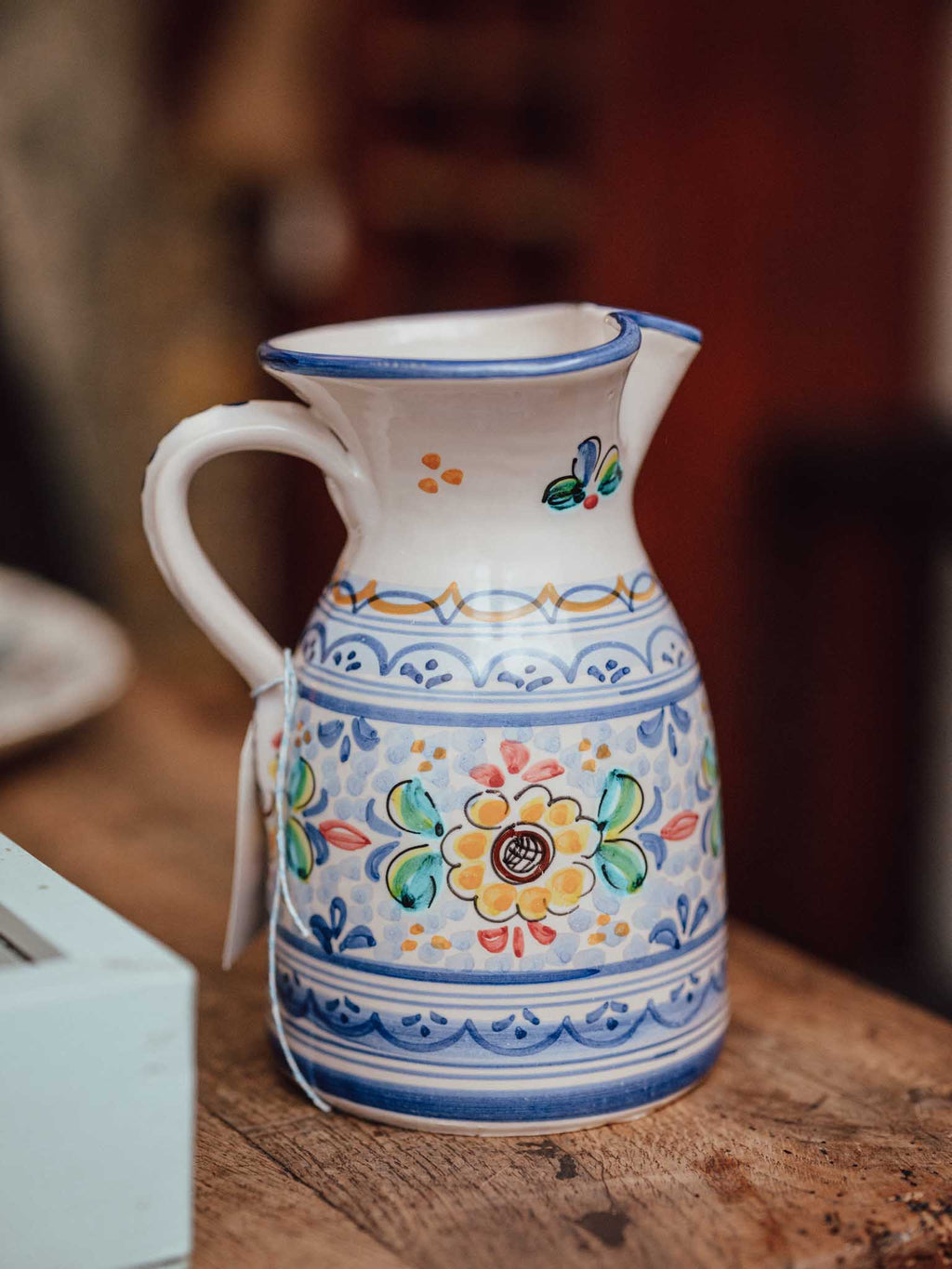 Cervantes Toledo Hand Painted Ceramic Jug