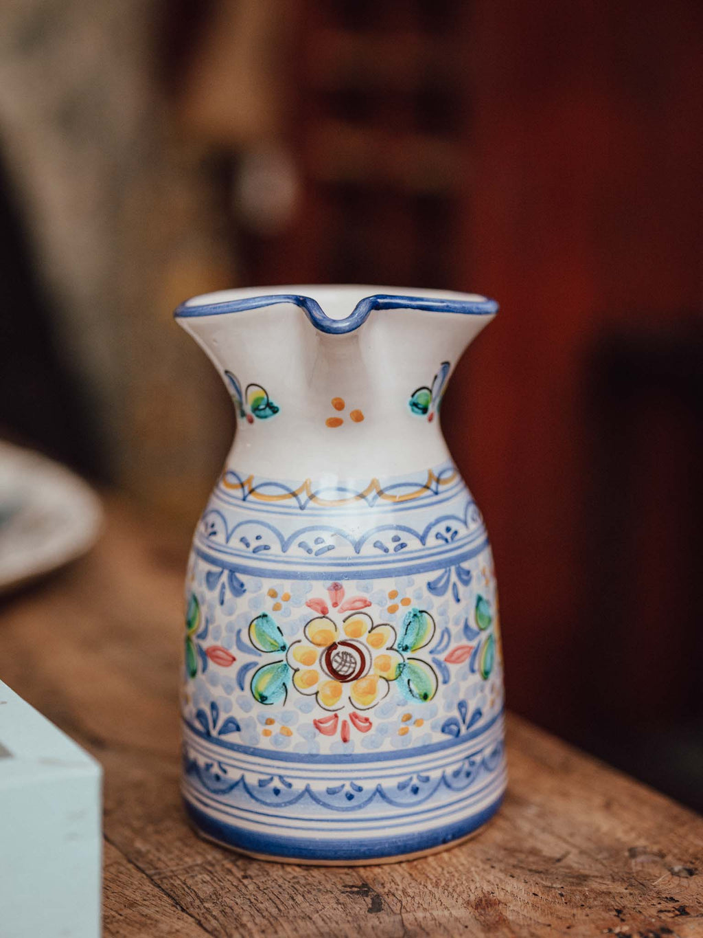 Cervantes Toledo Hand Painted Ceramic Jug
