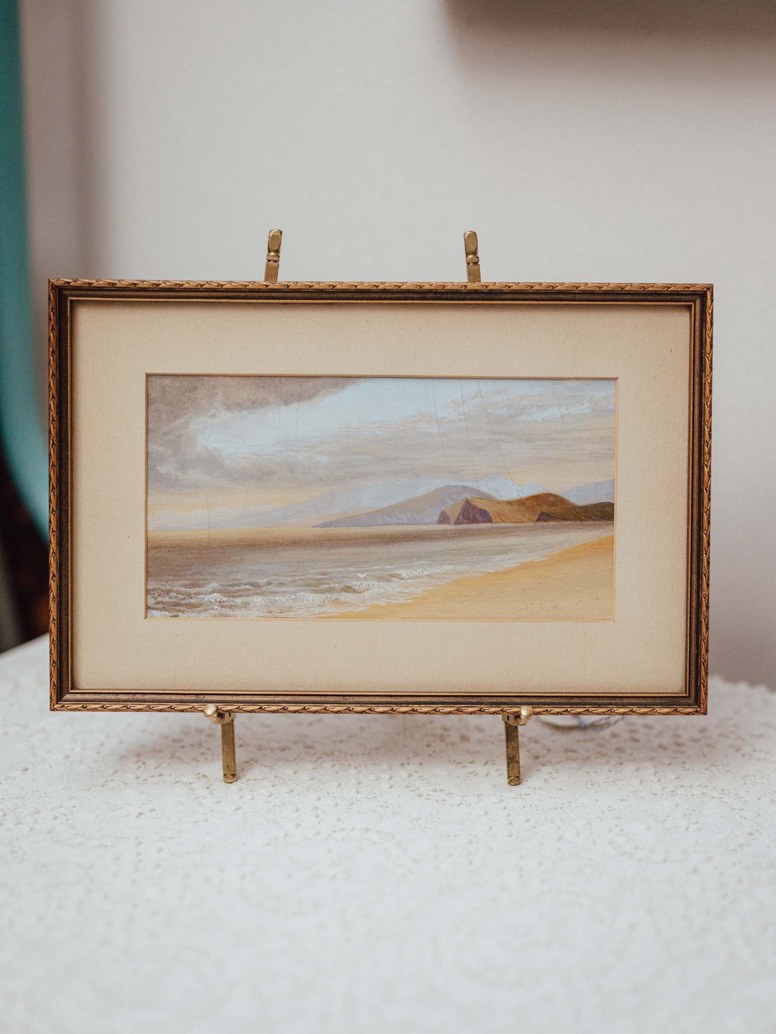 Antique Oil Painting in Gilt Frame