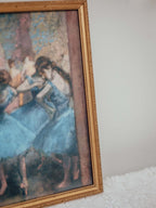 Degas Blue Dancers Print in Vintage Gilt Frame