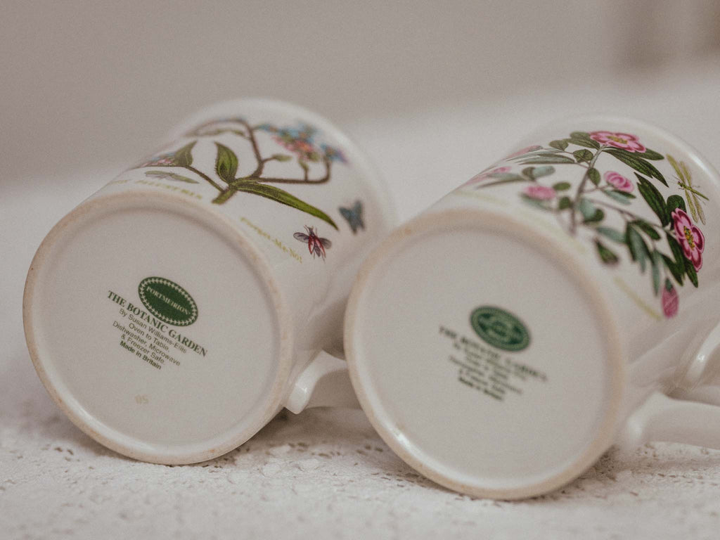 Pair of Vintage Portmeirion Botanic Garden Mugs
