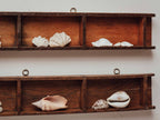Antique Timber Brick Moulds Wall Shelves