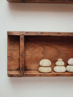 Antique Timber Brick Moulds Wall Shelves