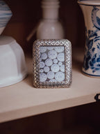 Miniature Sonia Watts Silver Toned Basketweave Photo Frame