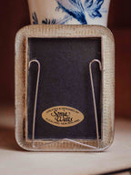 Miniature Sonia Watts Silver Toned Basketweave Photo Frame
