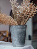 Vintage Zinc Florist Bucket Vase