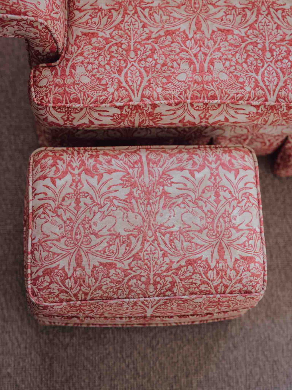 Morris & Co Brother Rabbit Sofa & Matching Ottoman