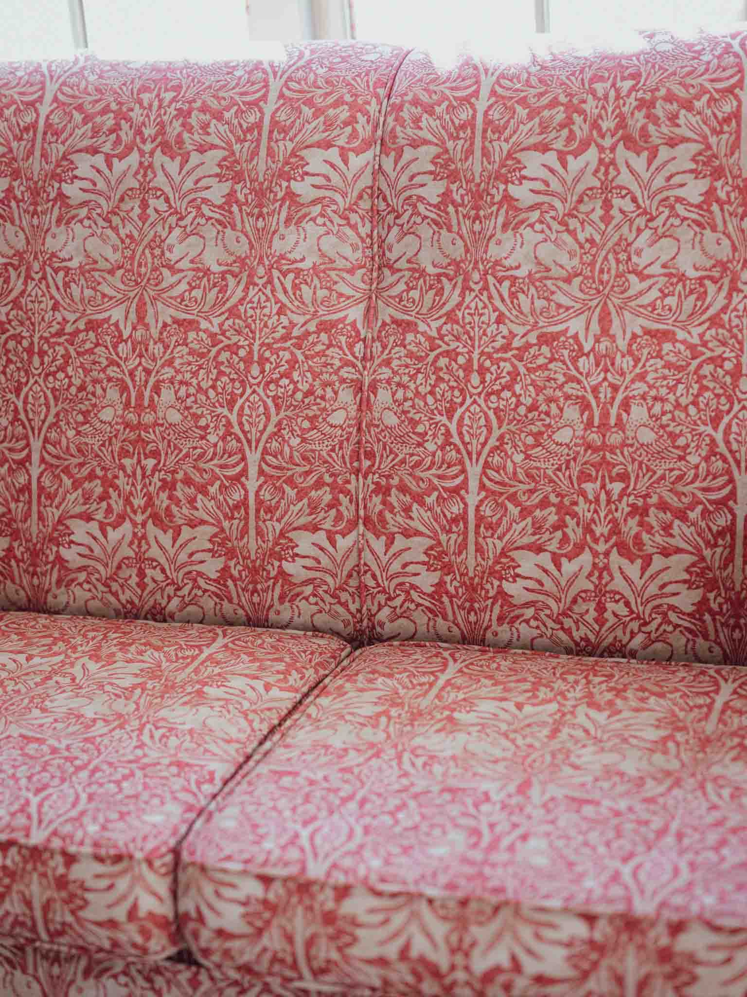 Morris & Co Brother Rabbit Sofa & Matching Ottoman