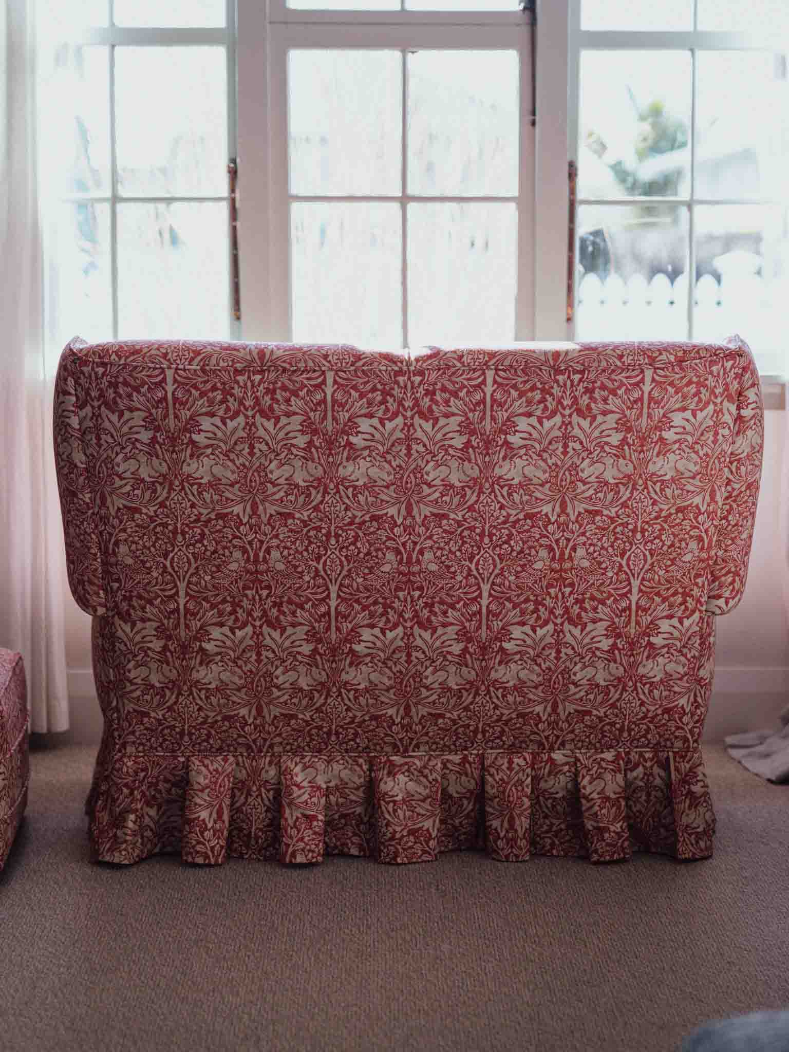 Morris & Co Brother Rabbit Sofa & Matching Ottoman