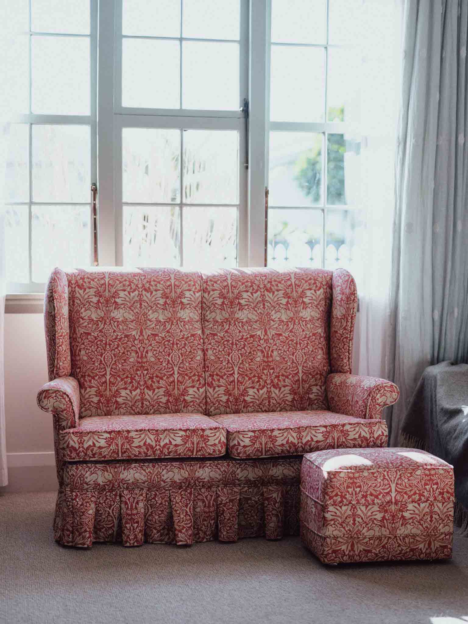 Morris & Co Brother Rabbit Sofa & Matching Ottoman