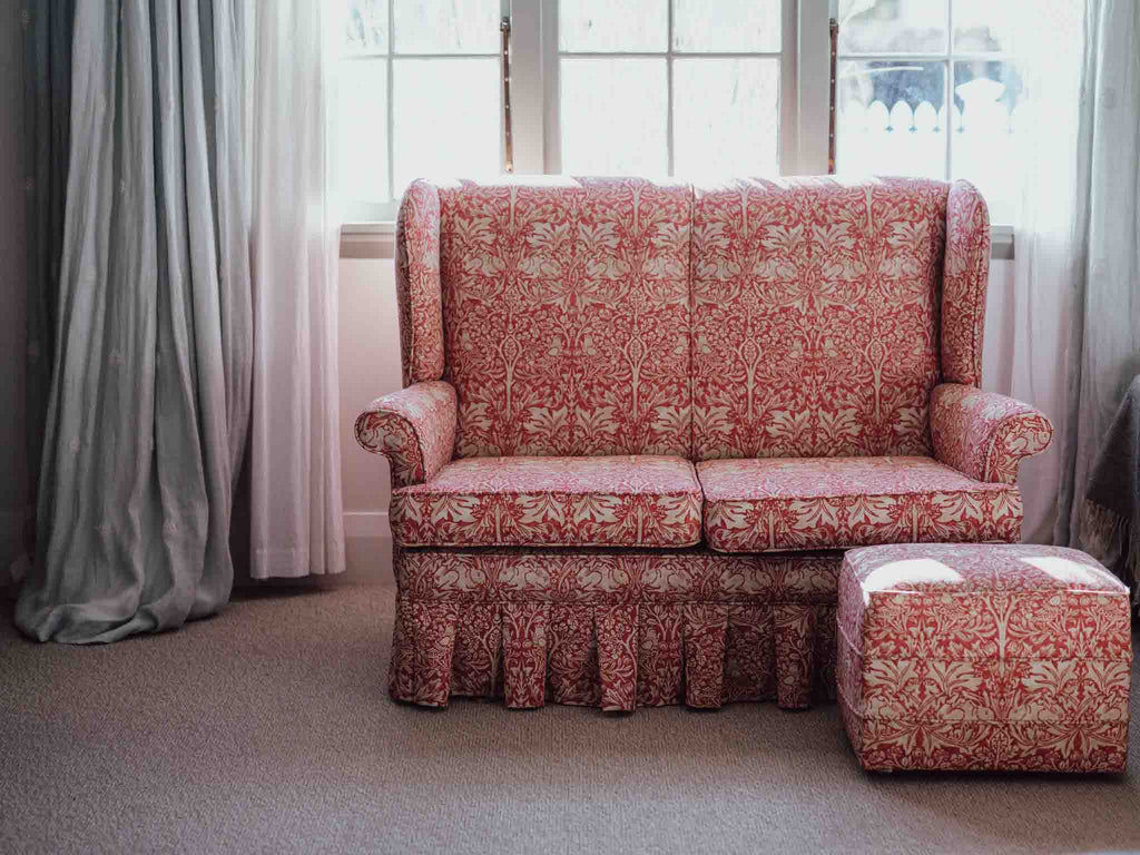 Morris & Co Brother Rabbit Sofa & Matching Ottoman